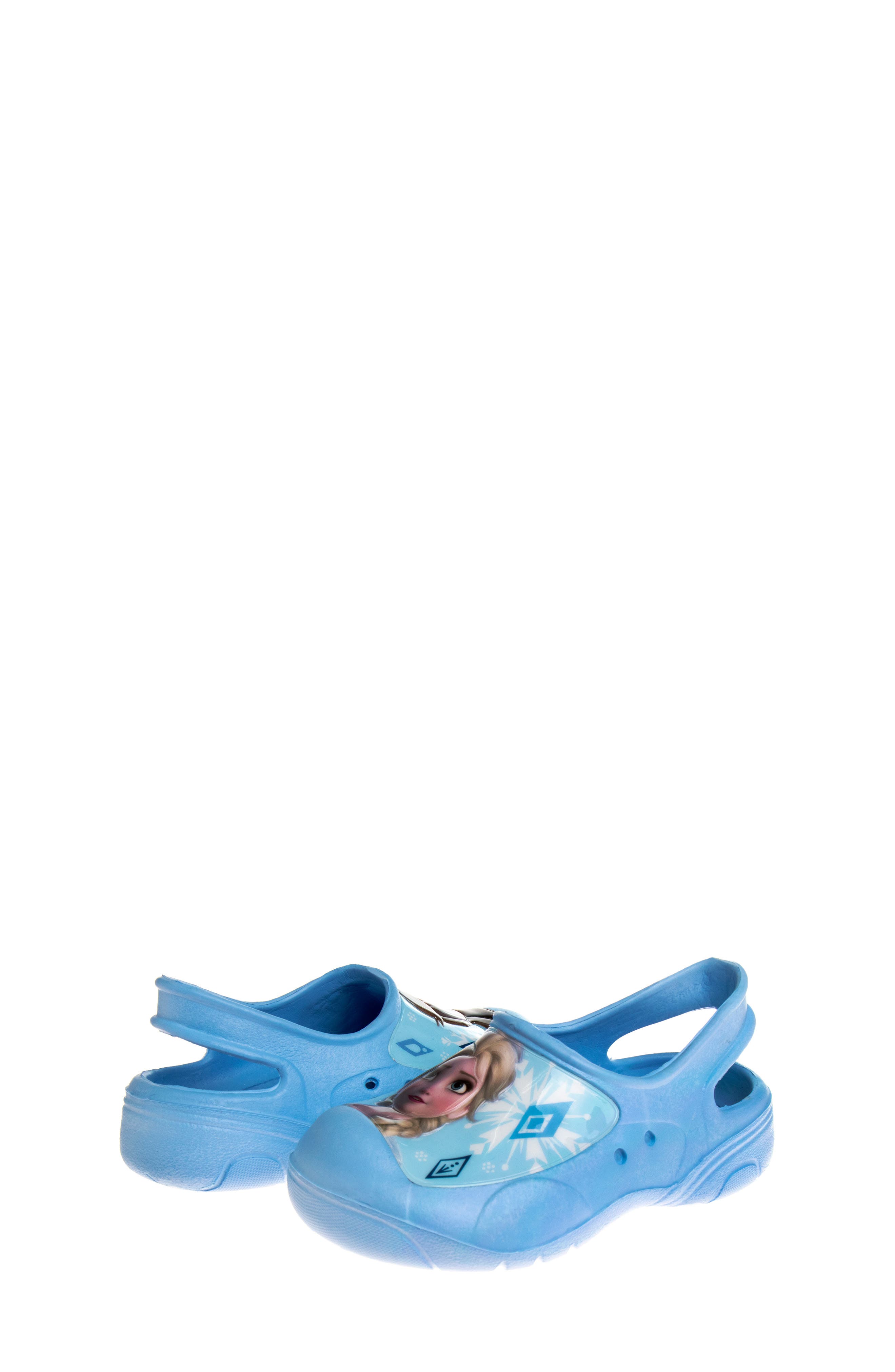 JOSMO x Disney<sup>®</sup> Kids' Frozen Elsa & Anna Mismatch Clog, Alternate, color, Light Blue