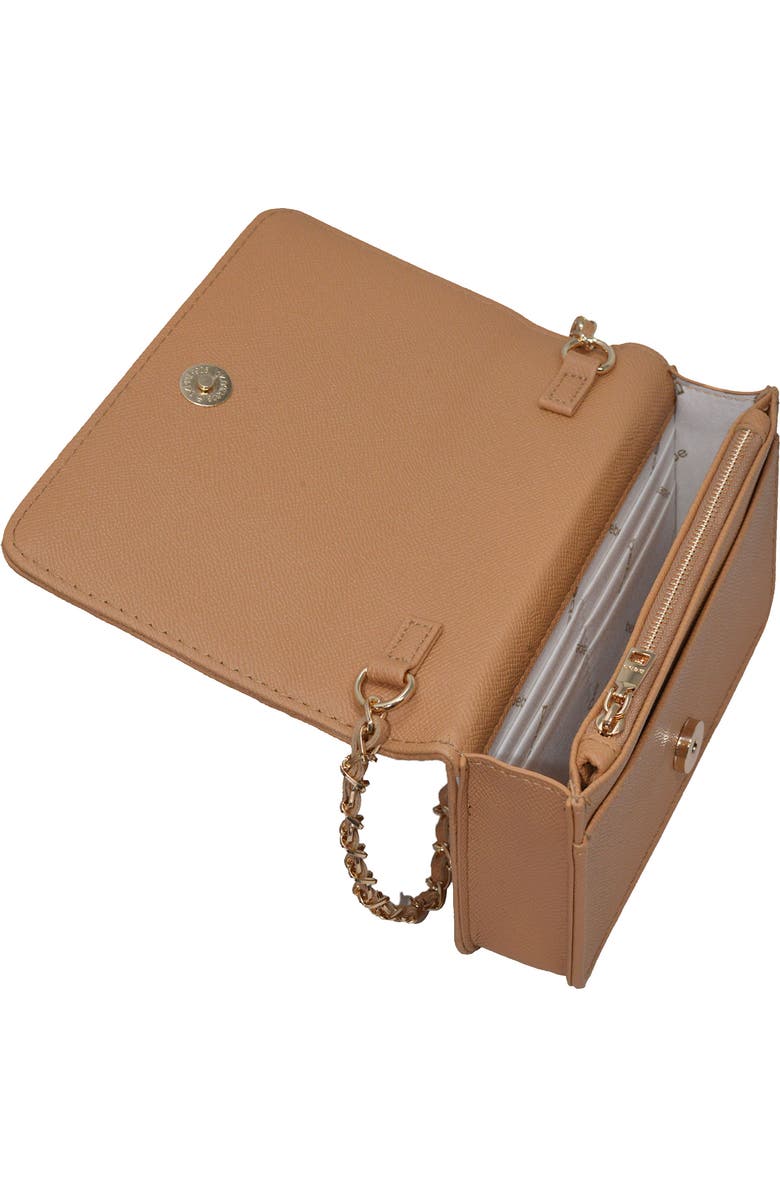 bebe Thea Crossbody Bag, Alternate, color, Camel