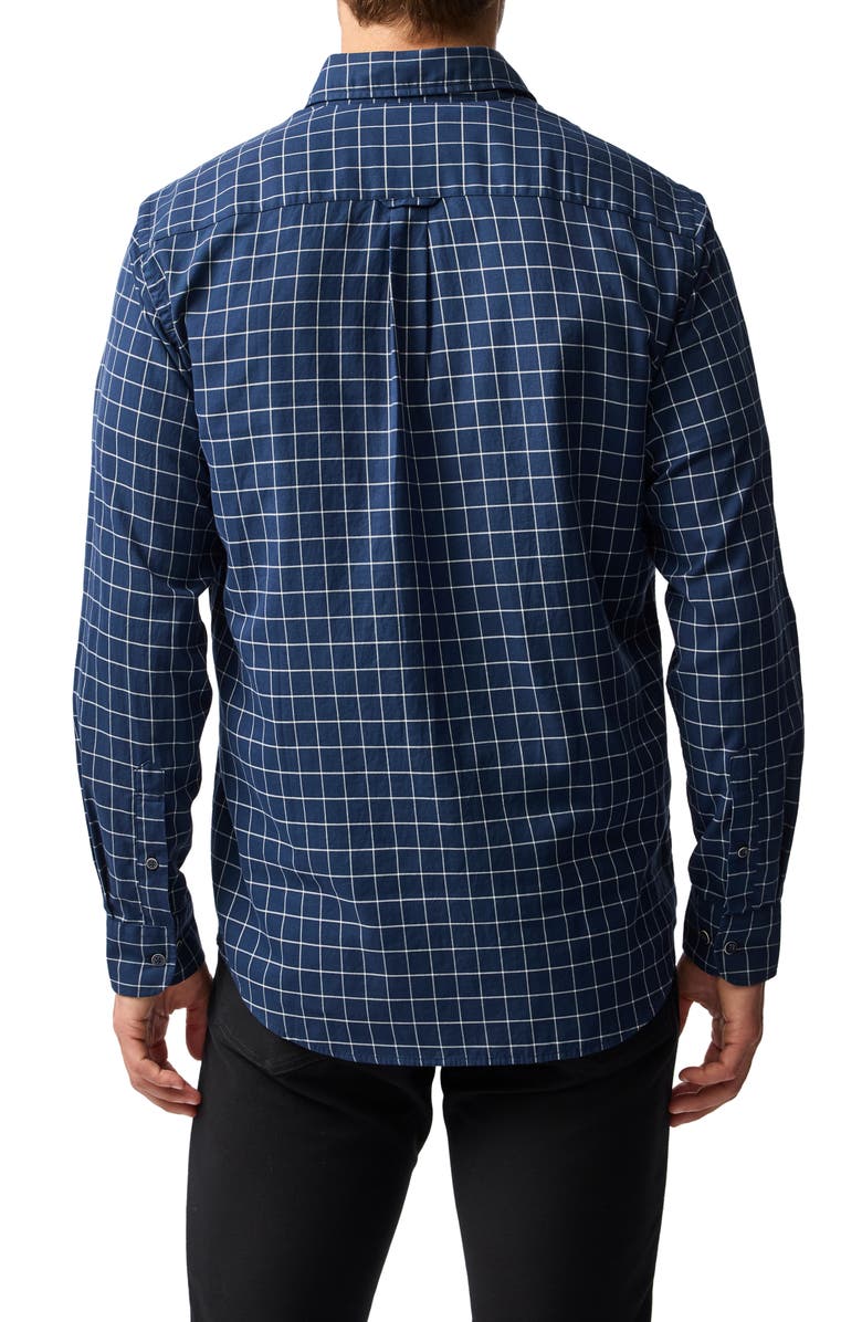 Rodd & Gunn Glenrock Windowpane Check Button-Up Shirt, Alternate, color, Midnight