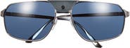 Cartier 64mm Oversize Navigator Sunglasses