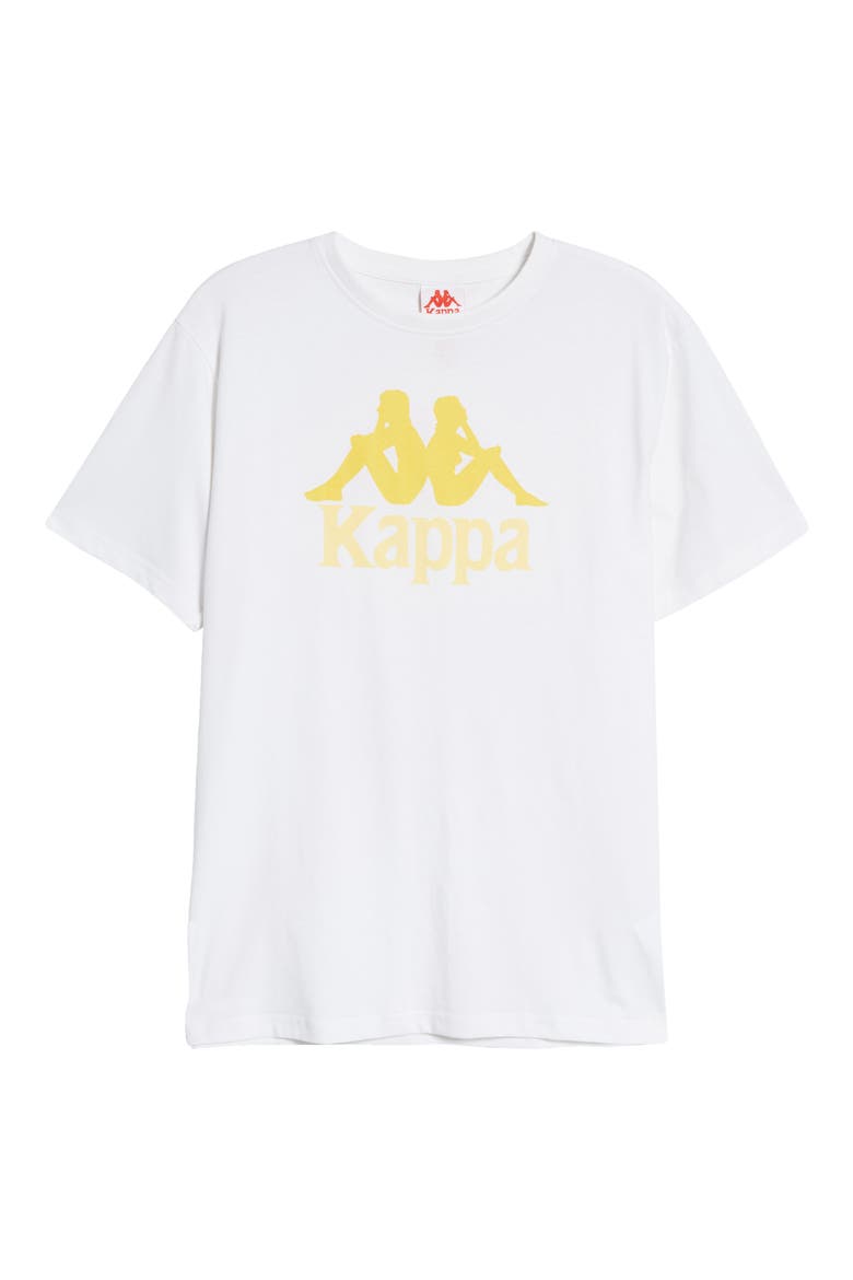 Kappa Authentic Estessi Graphic Tee, Alternate, color, WHITE / ORANGE / YELLOW