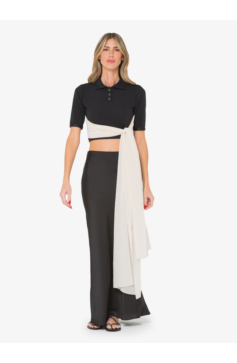 JBQ Cella Top, Alternate, color, Black/Bone