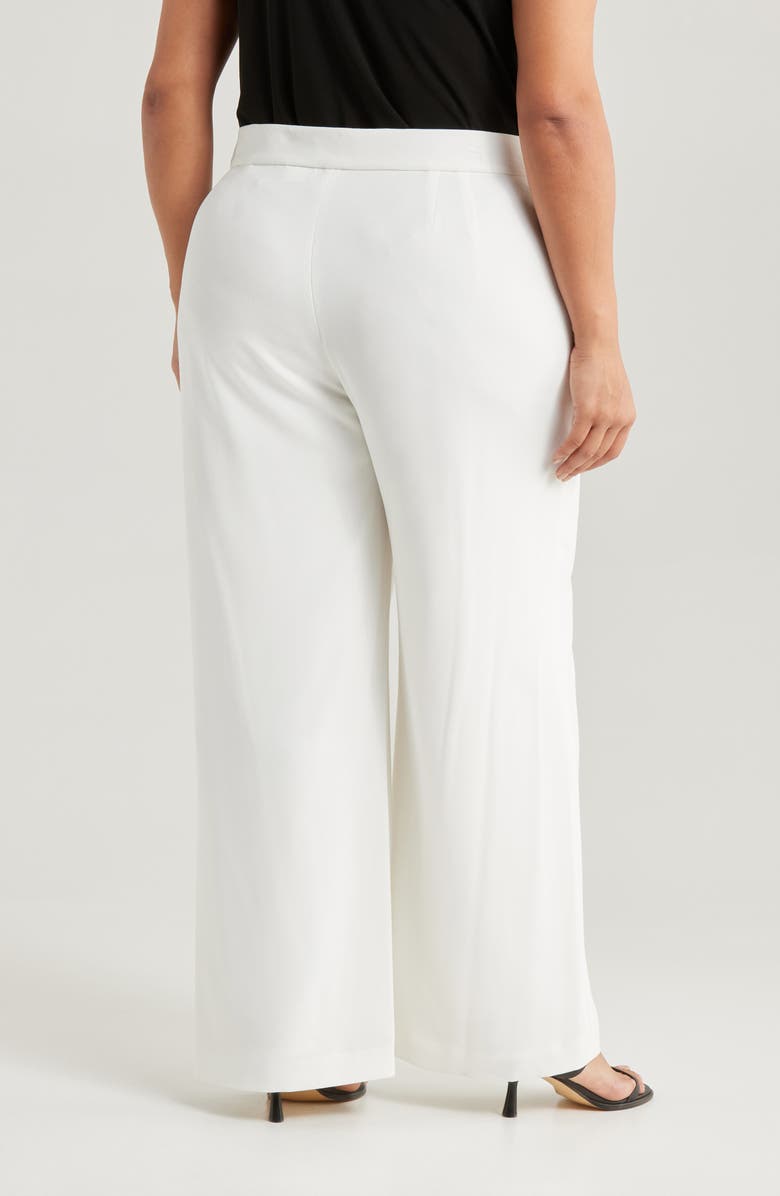 Tahari ASL Wide Leg Pants, Alternate, color, White