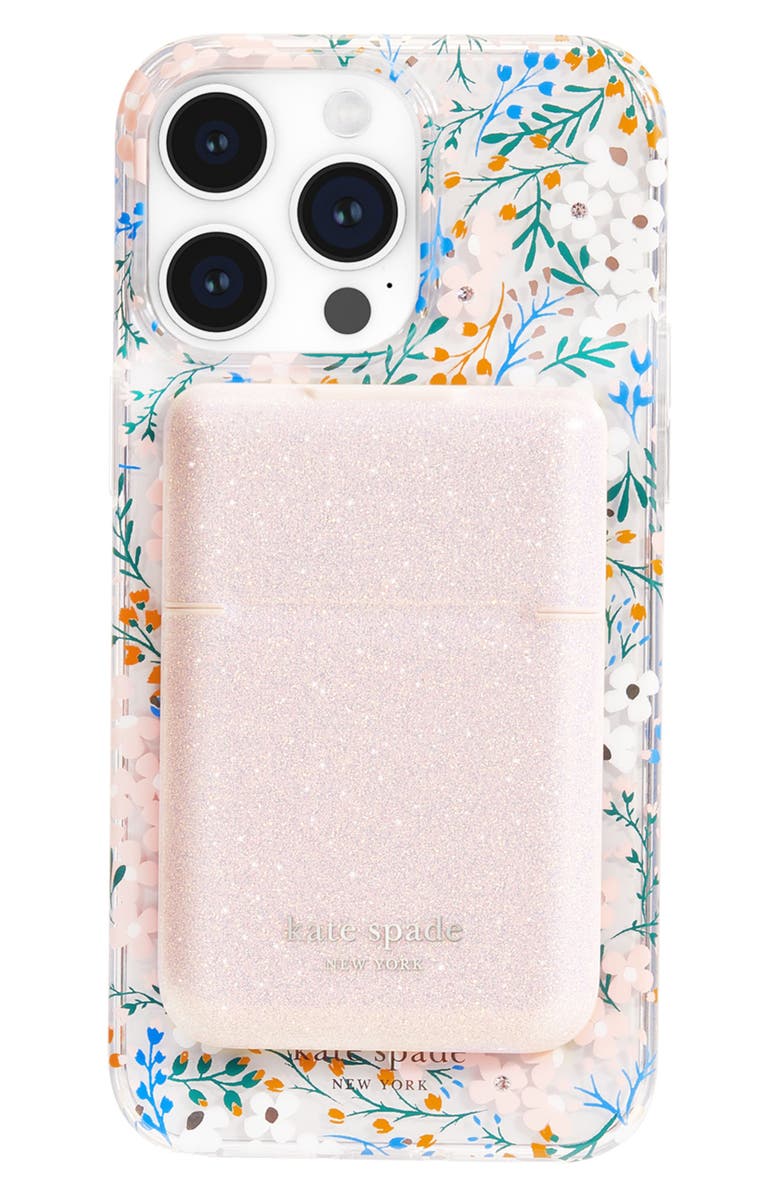 Kate Spade New York Magsafe Flip Wallet, Main, color, That Sparkle Pink