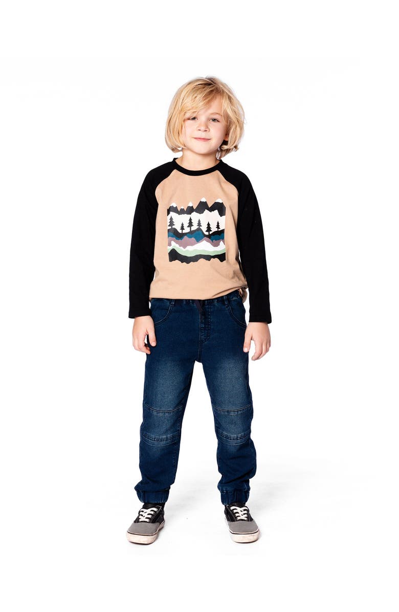 Deux par Deux French Terry Jogger Pants, Main, color, Blue Denim