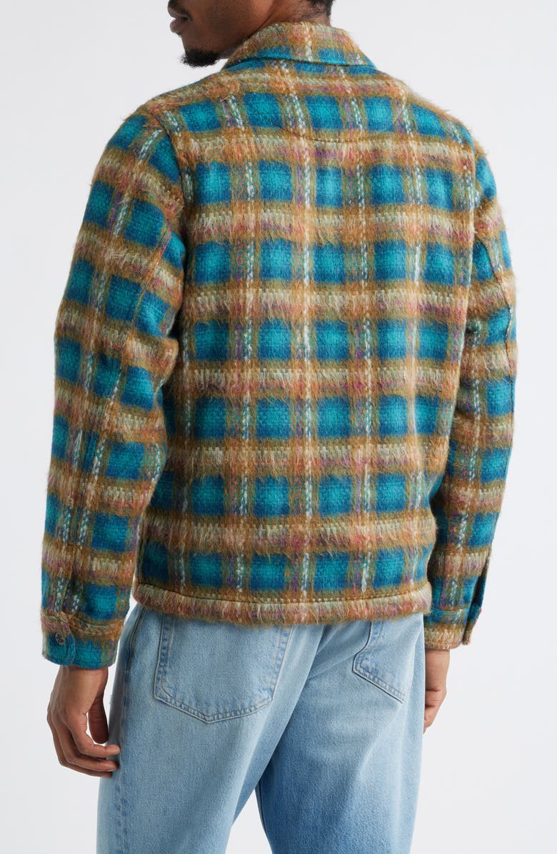 SANTO STUDIO Angel Plaid Flannel Snap-Up Shirt Jacket, Alternate, color, 