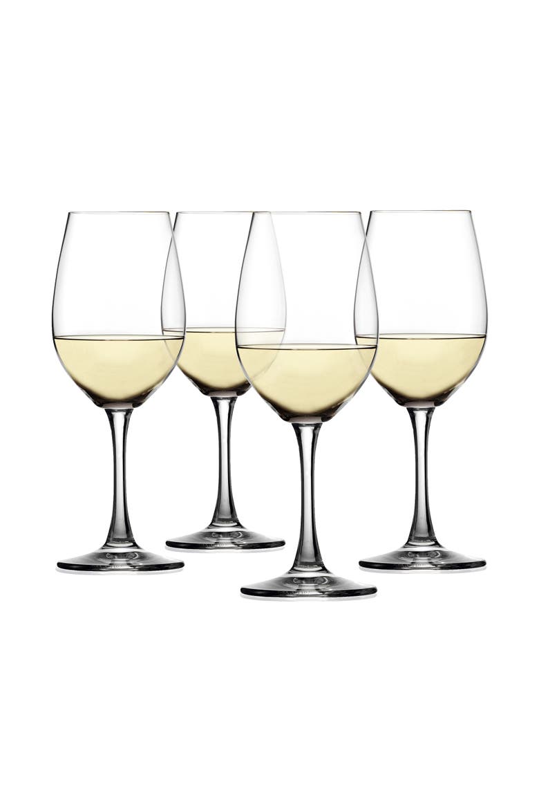 Wine Lovers White Wine Glass Set of 4, Main, color, Clear