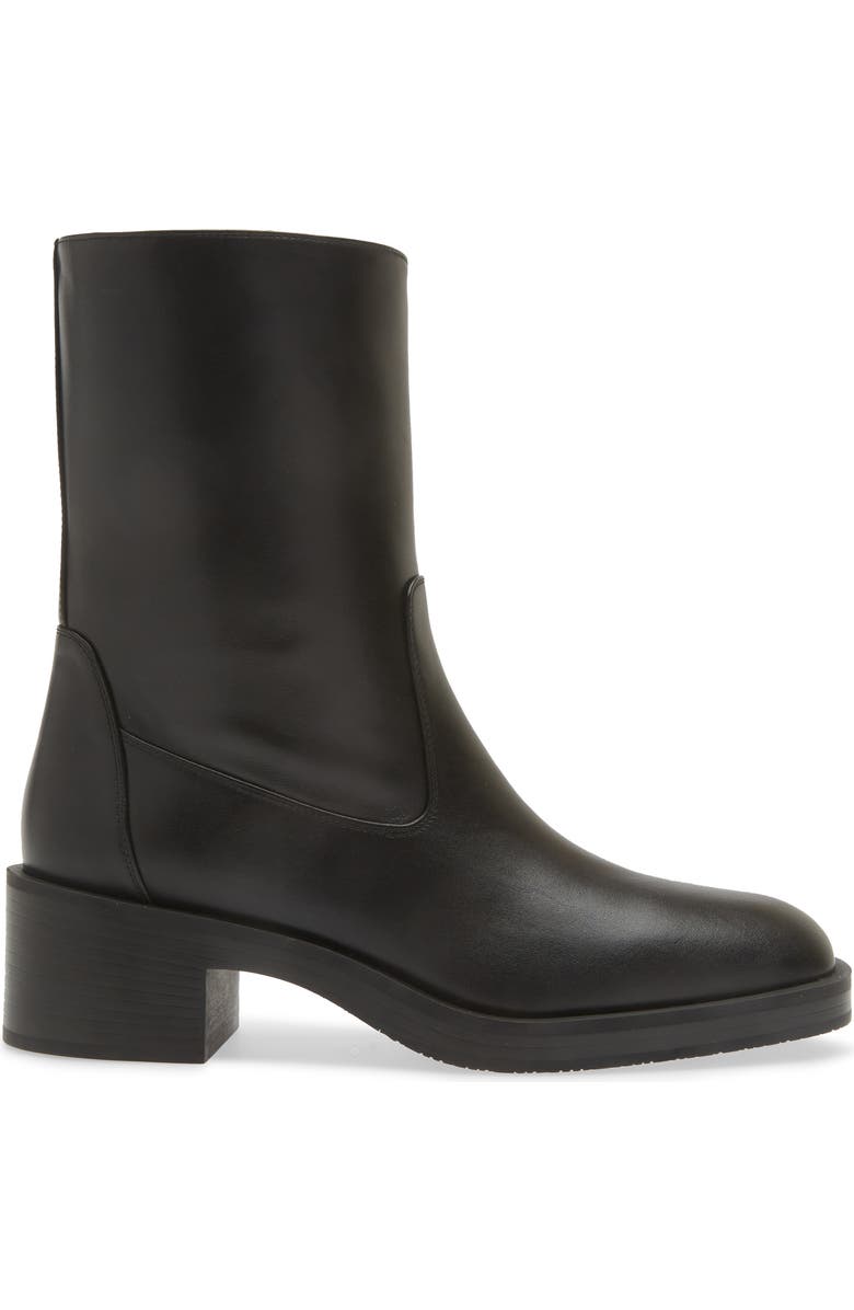 Stuart Weitzman Kaia Bootie, Alternate, color, Black Smooth Calf