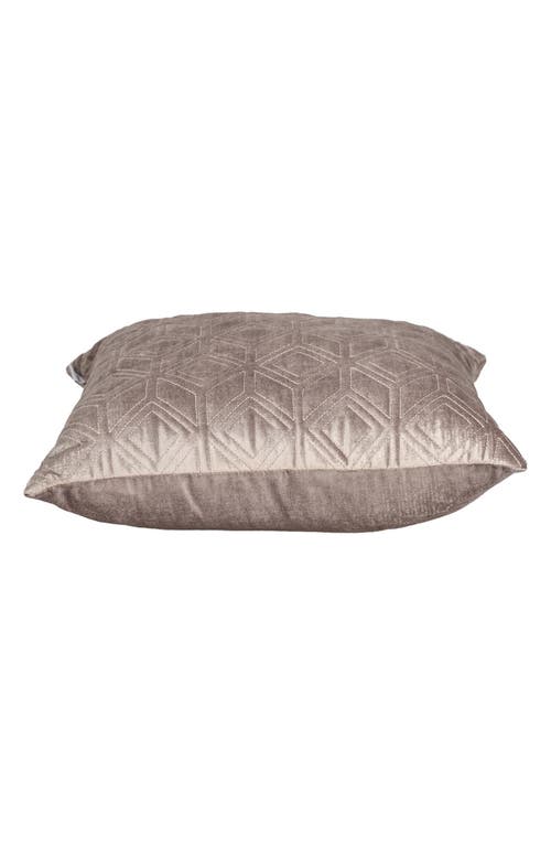 Parkland Collection Tufted Velvet Throw Pillow In Taupe
