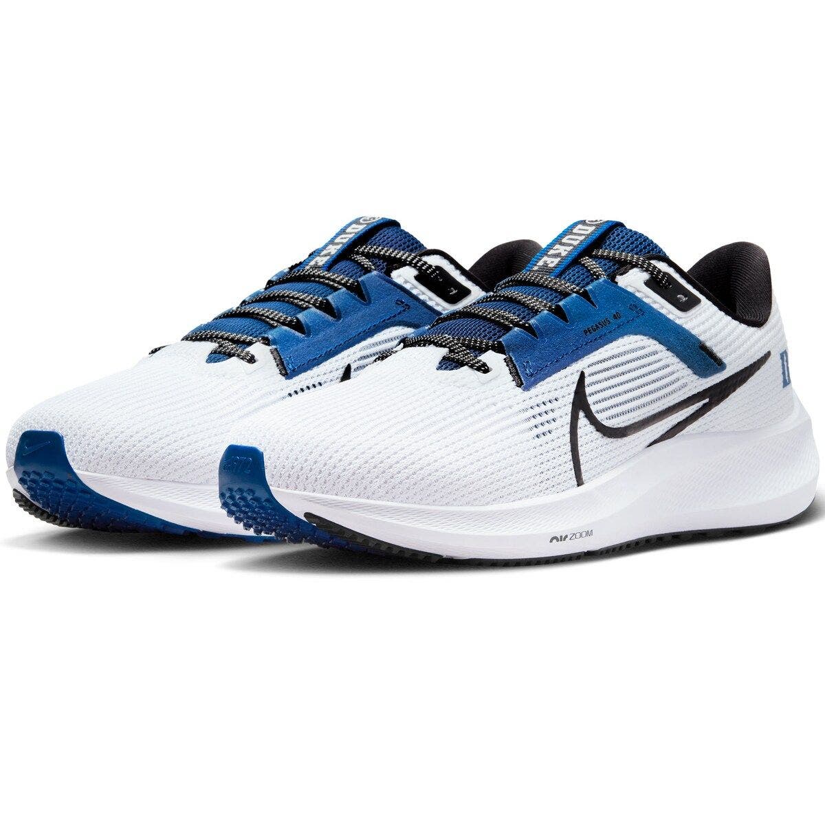 Nike Unisex Nike  White Duke Blue Devils Zoom Pegasus 40 Running Shoe, Main, color, 