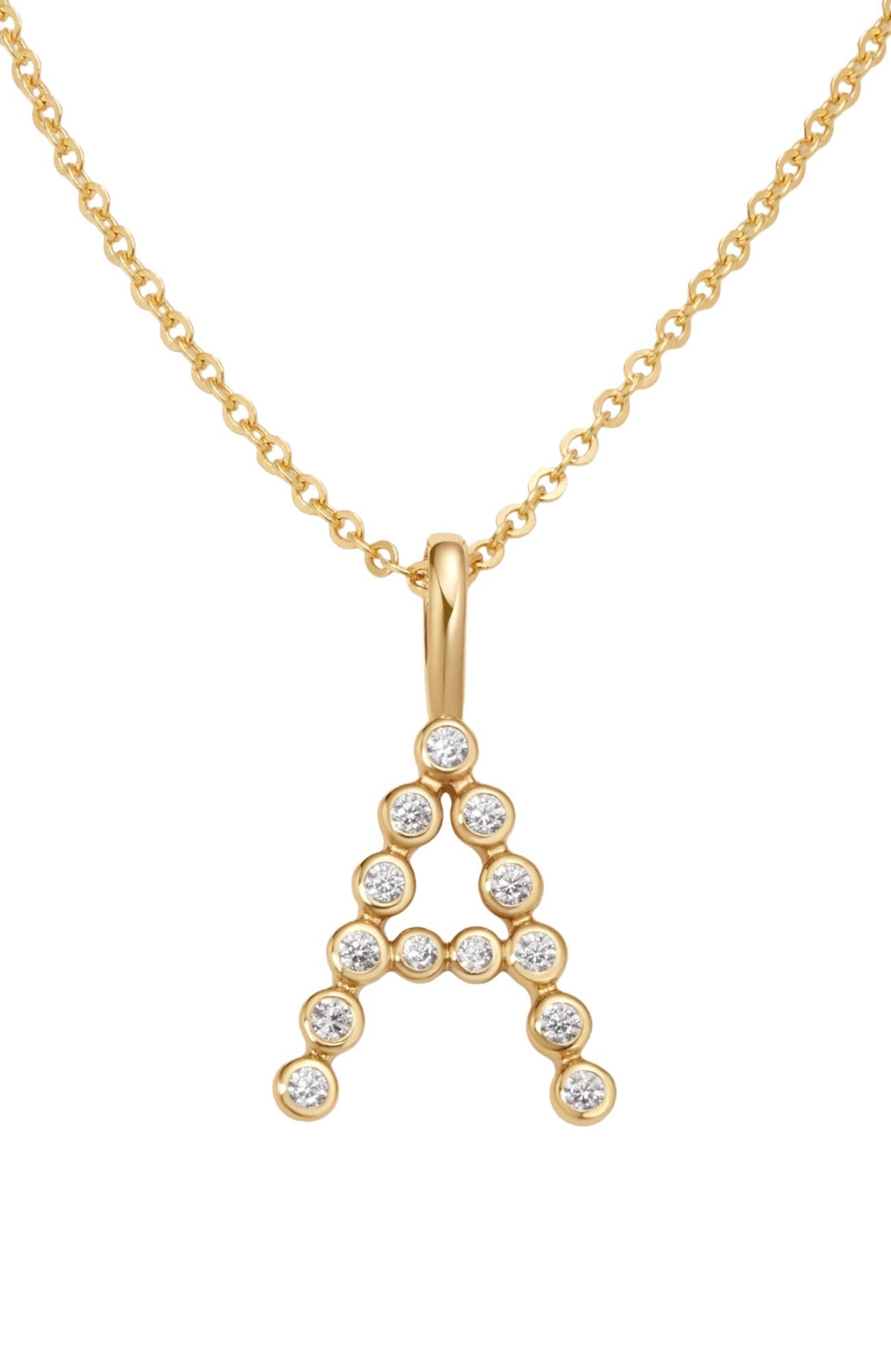 Gold Vermeil Initial A