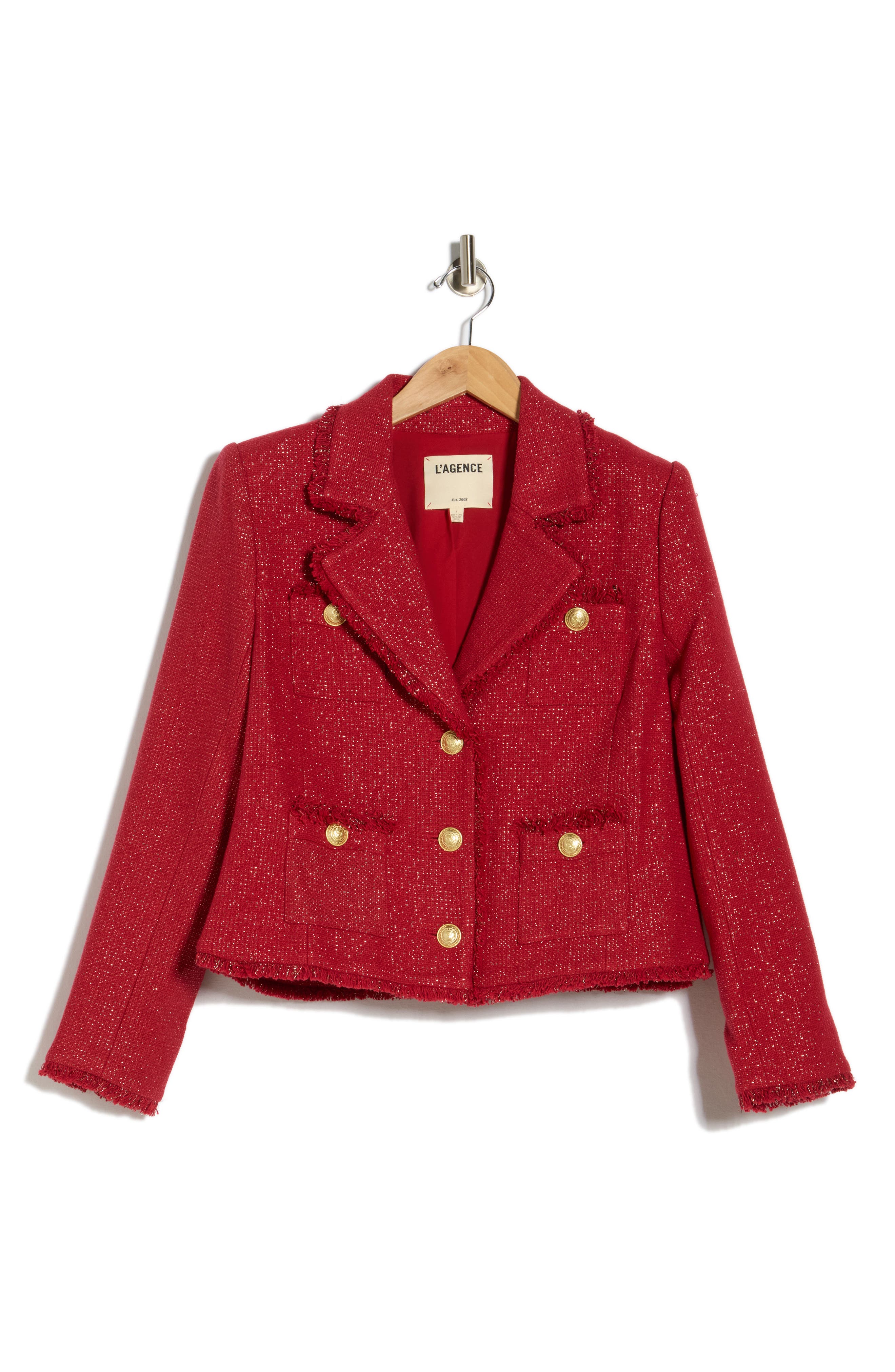 L'AGENCE Sylvia Metallic Blazer