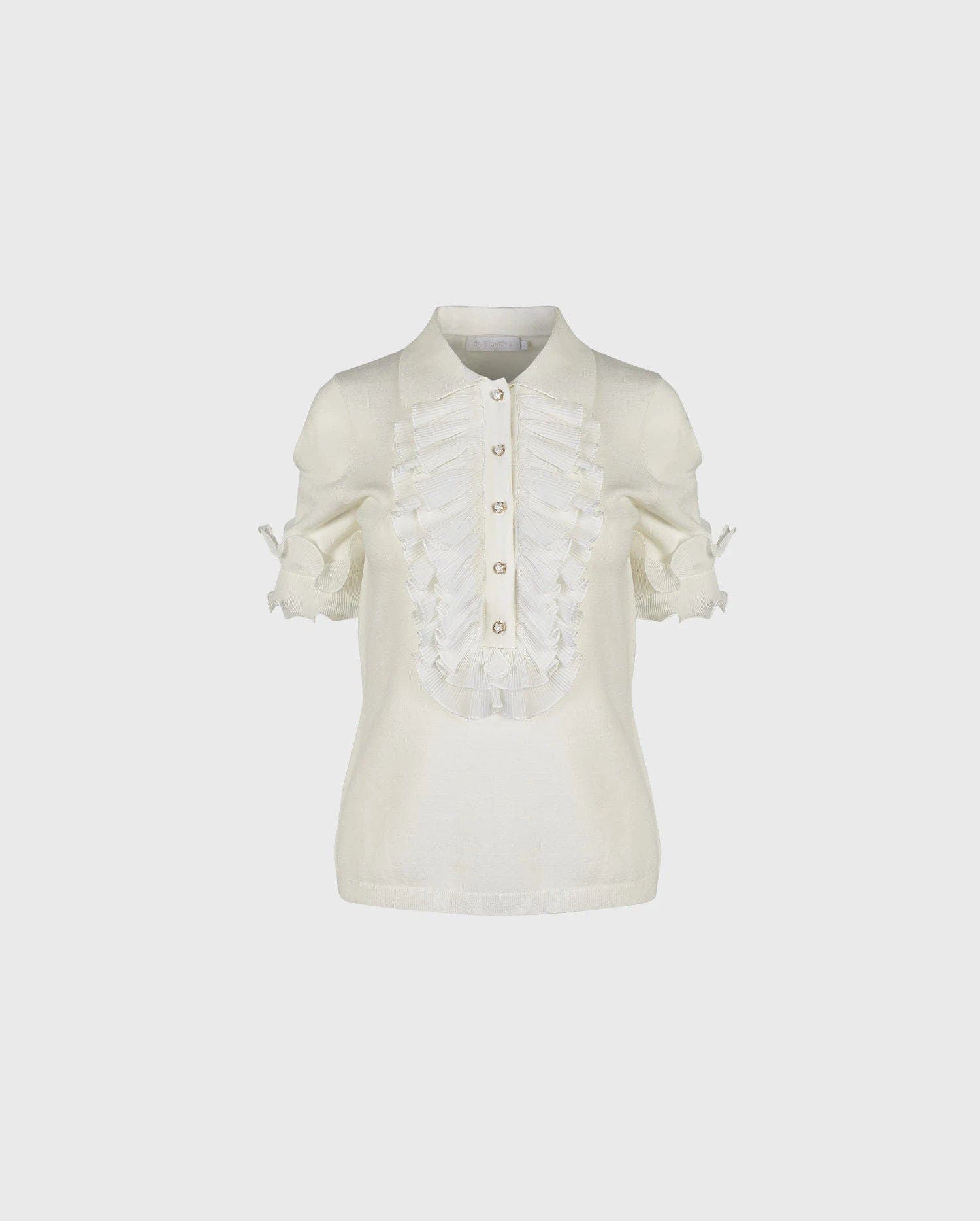 Maelys Short Sleeve Luxe Knit Pullover