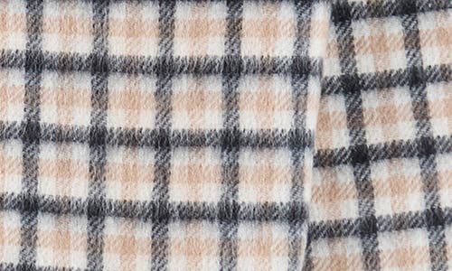Bruno Magli Gingham Windowpane Double Face Silk & Cashmere Blend Scarf In Multi