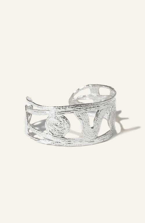 Cog Nocturne Cuff Bracelet In Silver