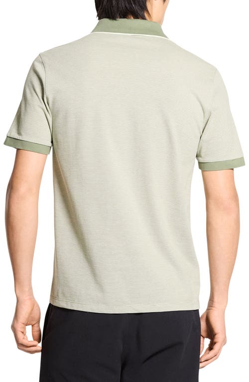 Theory Bird's Eye Polo In Green
