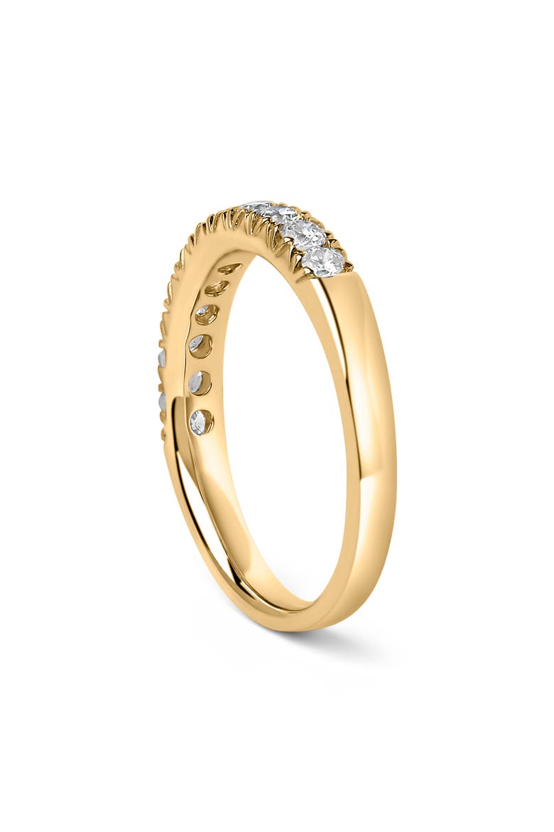 14K Gold 1/2 Cttw Round Diamond 11 Stone Classic Band, Alternate, color, Yellow