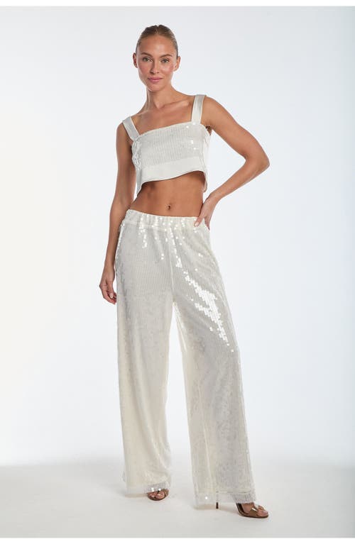 NOLI YOGA THE NOLI SHOP ZOEY SEQUIN CROP TOP