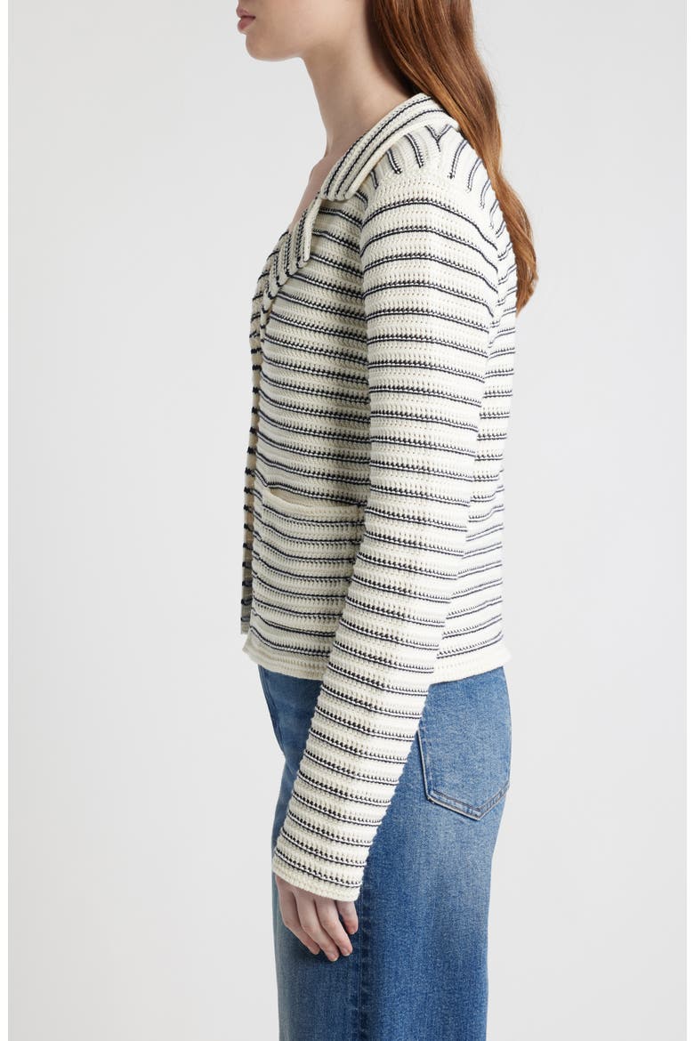 The Crochet Cotton Blazer, Alternate, color, CREAM MULTI