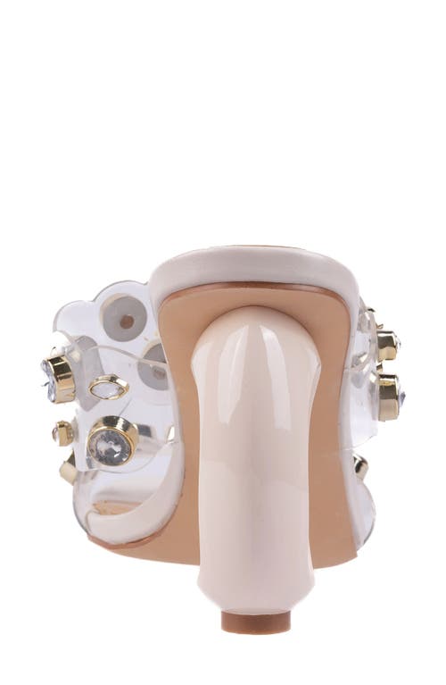 Ninety Union Joyful Embellished Slide Sandal In Ivory