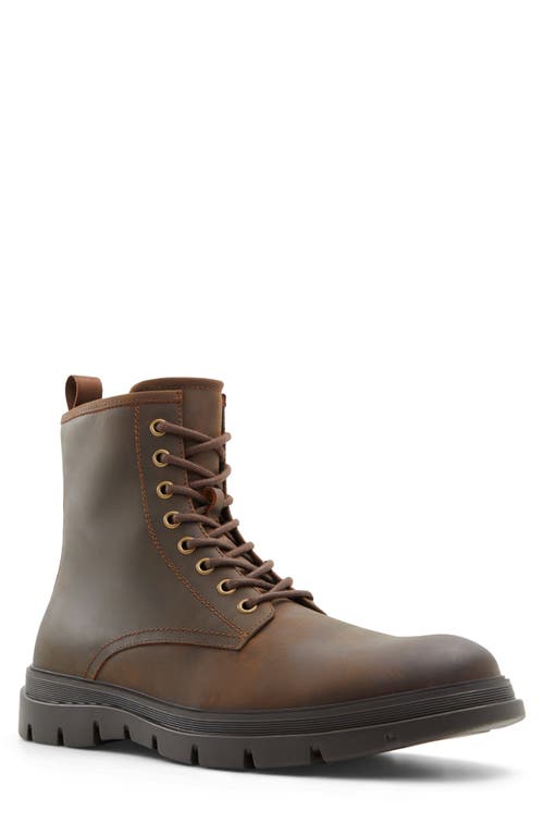 ALDO Graveldiver Waterproof Combat Boot in Brown 