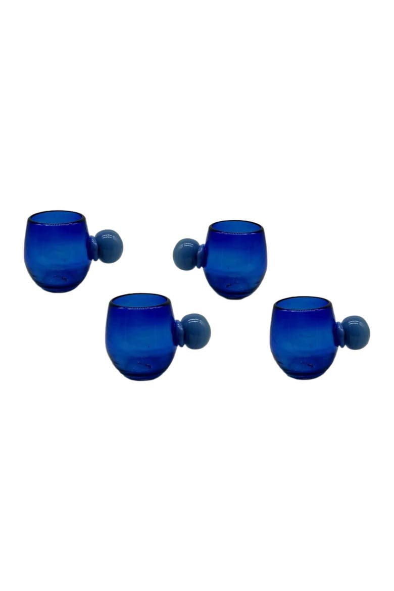 Salinas Glass - Set of 4, Alternate, color, Blue