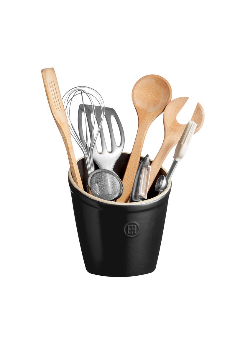Emile Henry Utensil Pot, Alternate, color, Truffle
