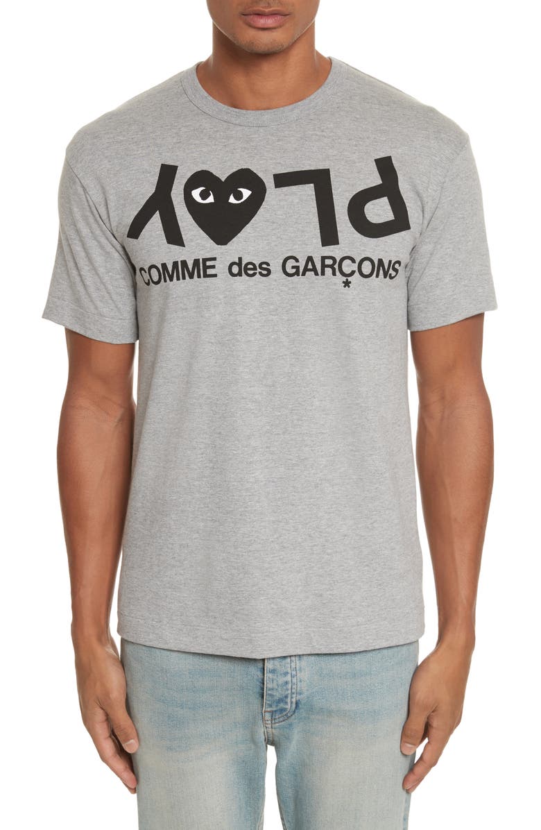 Comme des Garçons PLAY Upside Down Graphic Tee, Main, color, 