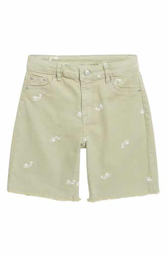 Tractr Kids' Embroidered Denim Bermuda Shorts