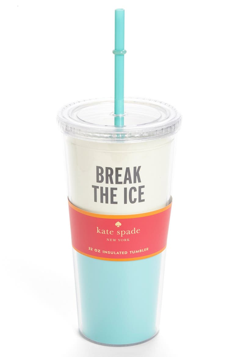'break the ice' insulated tumbler, Main, color, BLUE
