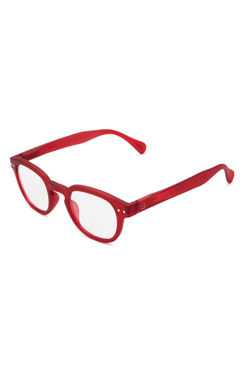 IZIPIZI Round Reading Glasses, Alternate, color, Red