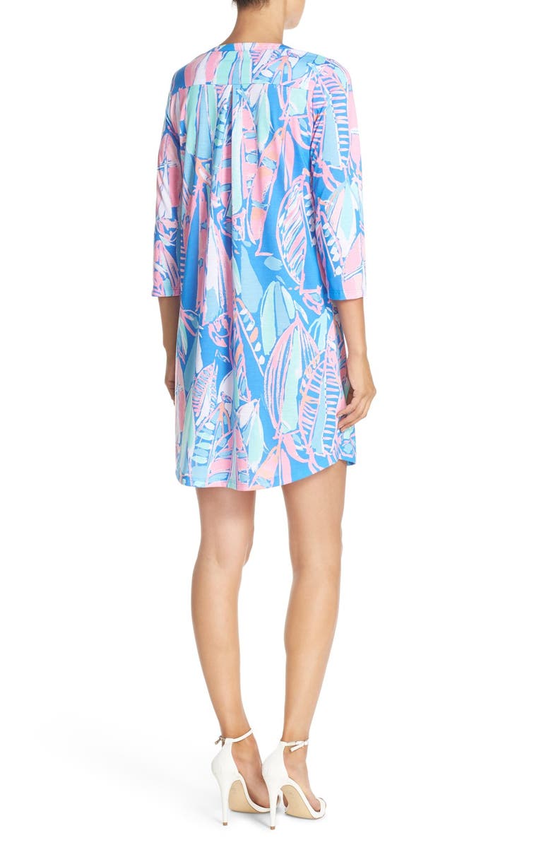 Lilly Pulitzer<sup>®</sup> 'Ali' Print Pima Cotton Shirtdress, Alternate, color,