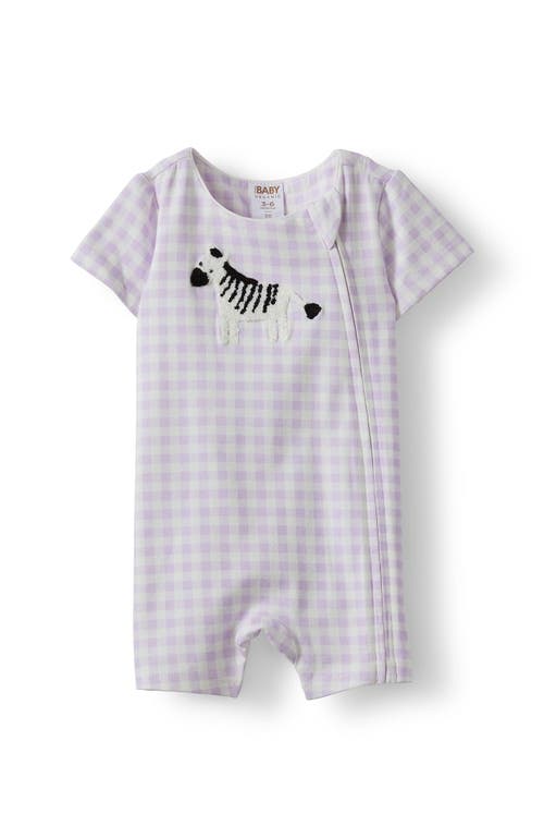 Cotton On Kids The Billie Short Sleeve Zip Romper In Gray