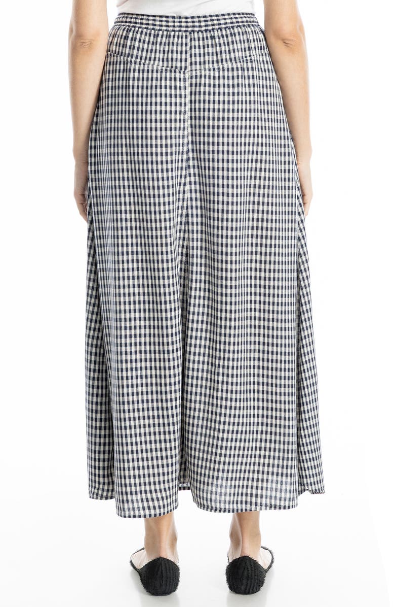 MAX STUDIO Gingham Pull-On Maxi Skirt, Alternate, color,