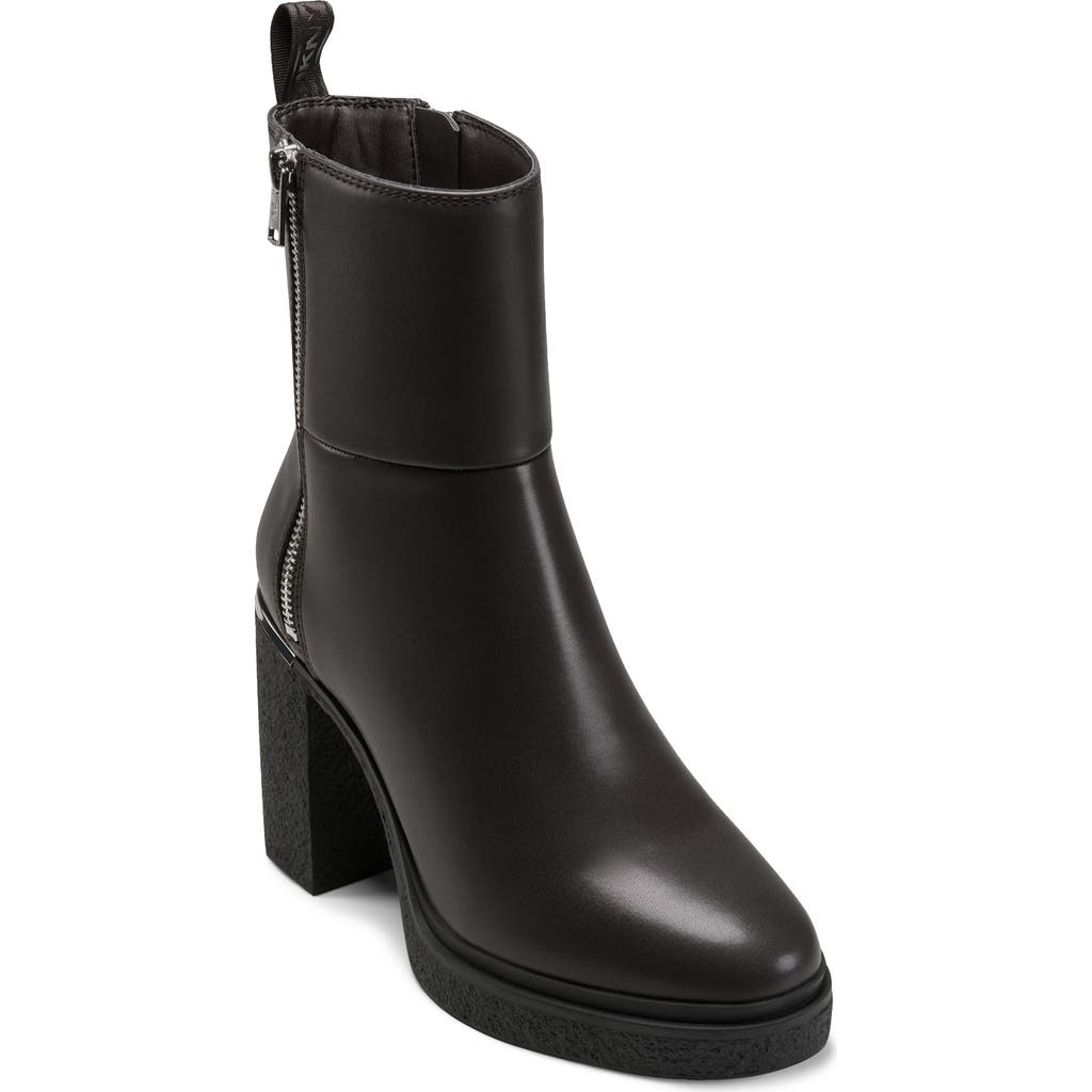 Dkny Talley Platform Bootie In Black