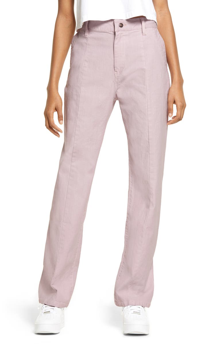 Melody Ehsani Stretch Cotton Twill Pants, Main, color, 