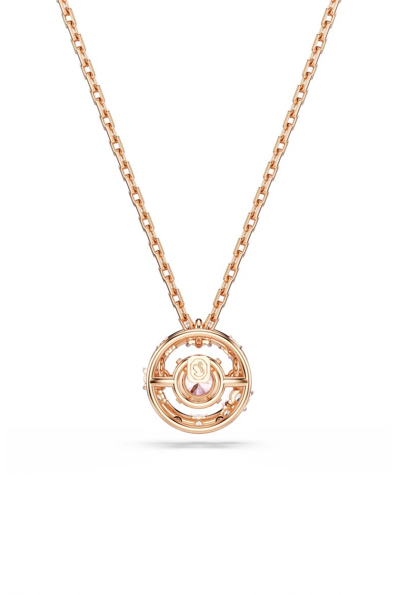 Constella Crystal Pendant Necklace, Alternate, color, ROSE GOLD