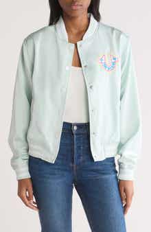 True Religion Satin Varsity Jacket