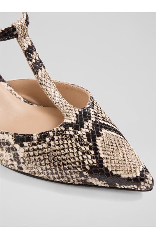 Lk Bennett Mikayla T-strap Pointed Toe Pump In Multi