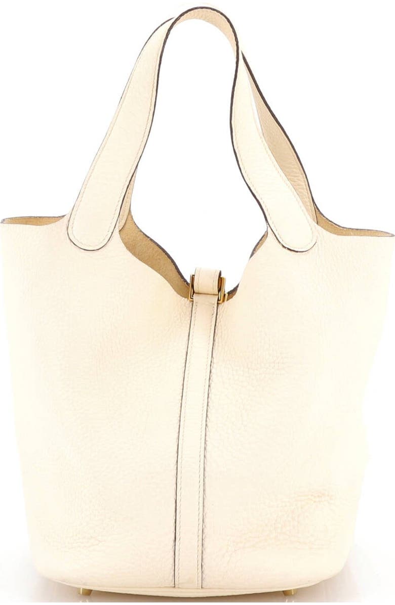 Pre-Owned Hermes Picotin Lock Bag Clemence MM, Alternate, color, Nata