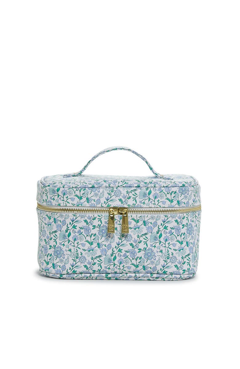 TRVL Design Hamptons Floral Train Case, Main, color, Blue