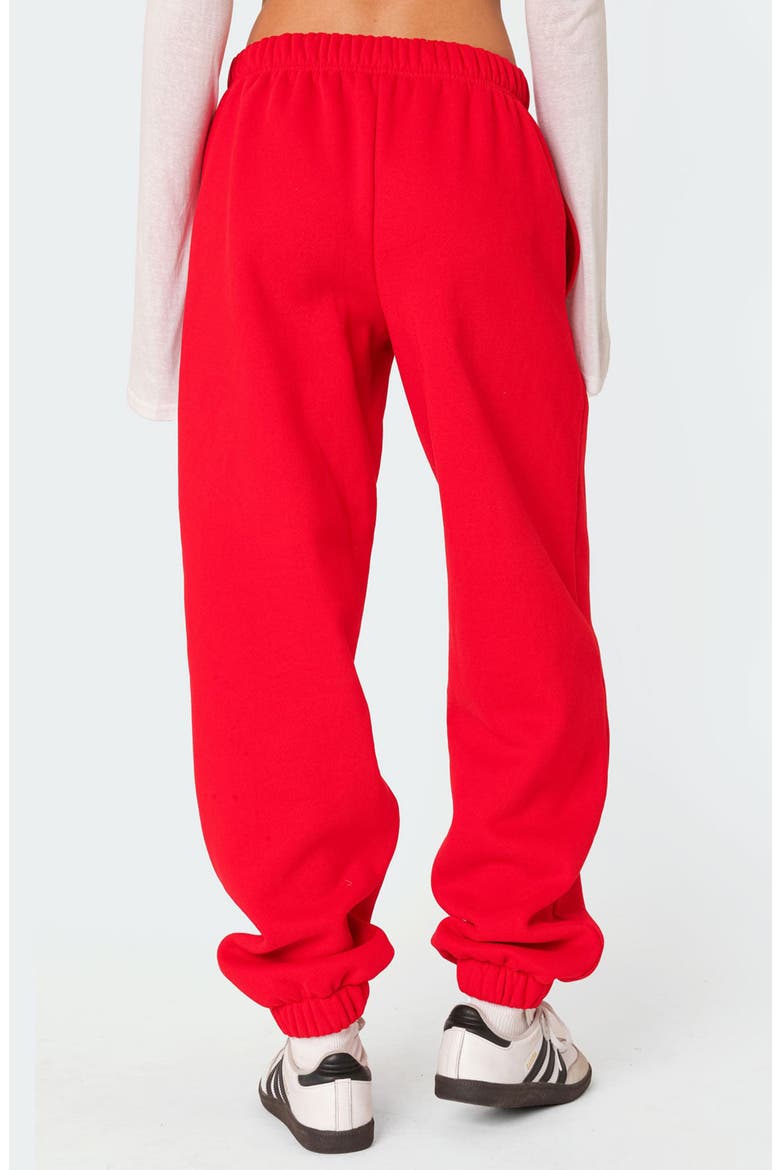 Clark Oversize Sweatpants, Alternate, color, RED