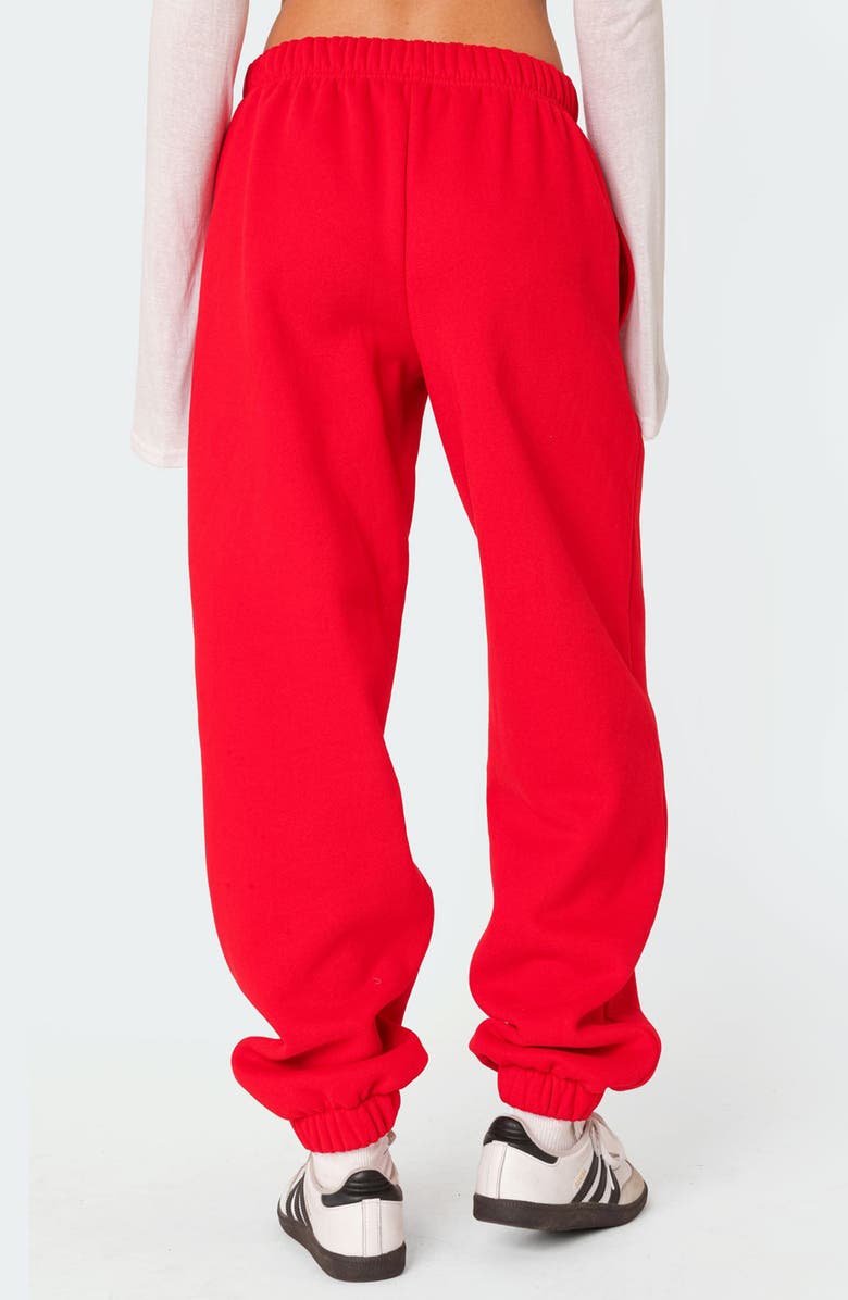 EDIKTED Clark Oversize Sweatpants, Alternate, color, Red