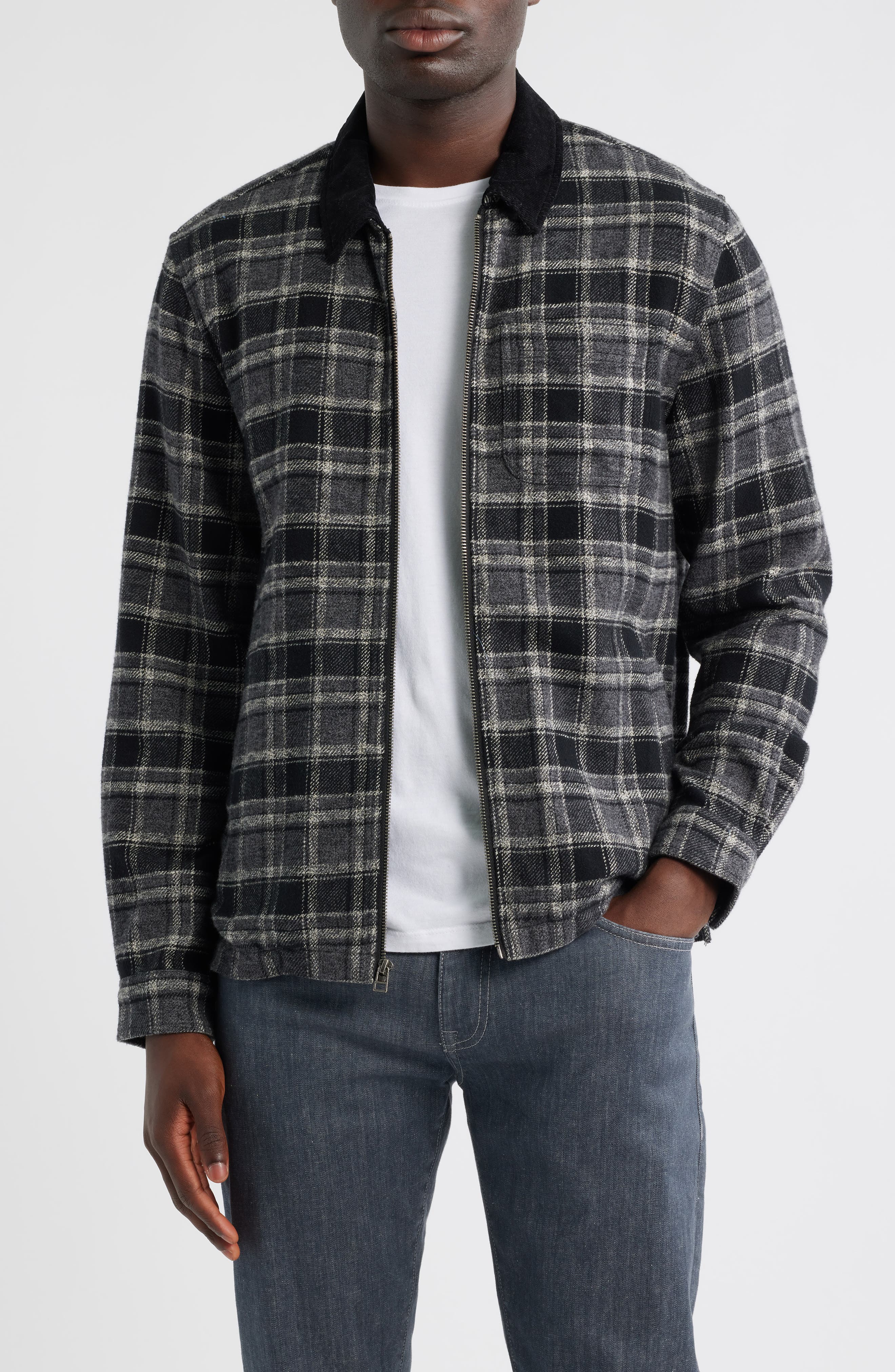 Rails Jaque Plaid Cotton Flannel Shirt Jacket