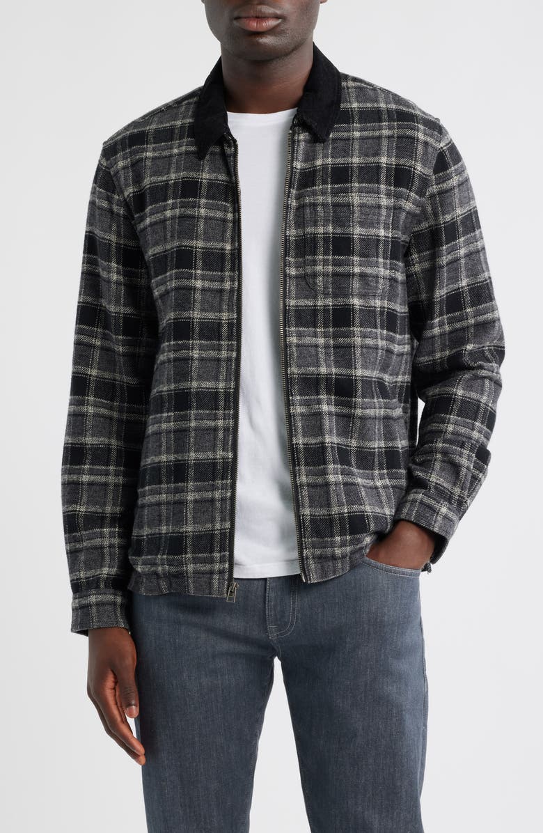 Rails Jaque Plaid Cotton Flannel Shirt Jacket, Main, color, Mountain Storm