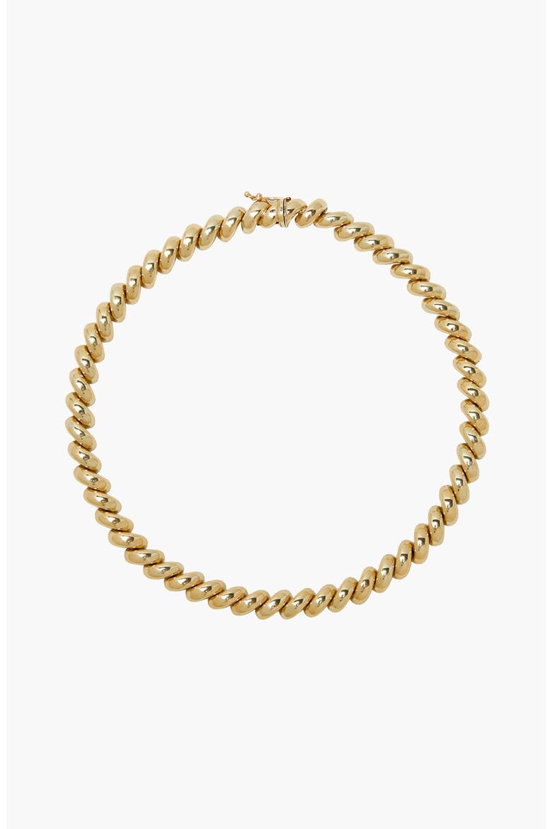Spiral Necklace, Main, color, Yellow Gold