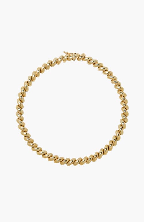 ANINE BING Spiral Necklace in Yellow Gold at Nordstrom