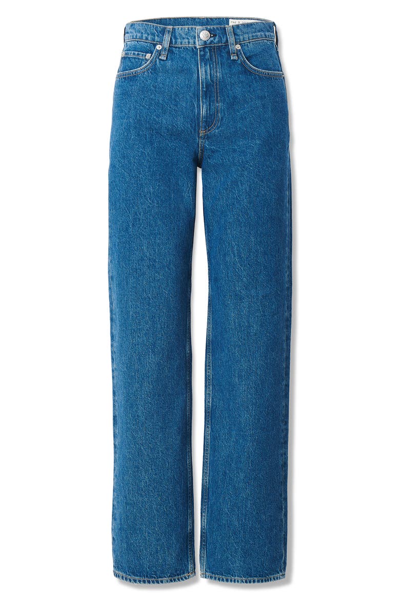 Shea High Waist Straight Leg Jeans, Alternate, color, CORNFLOWER