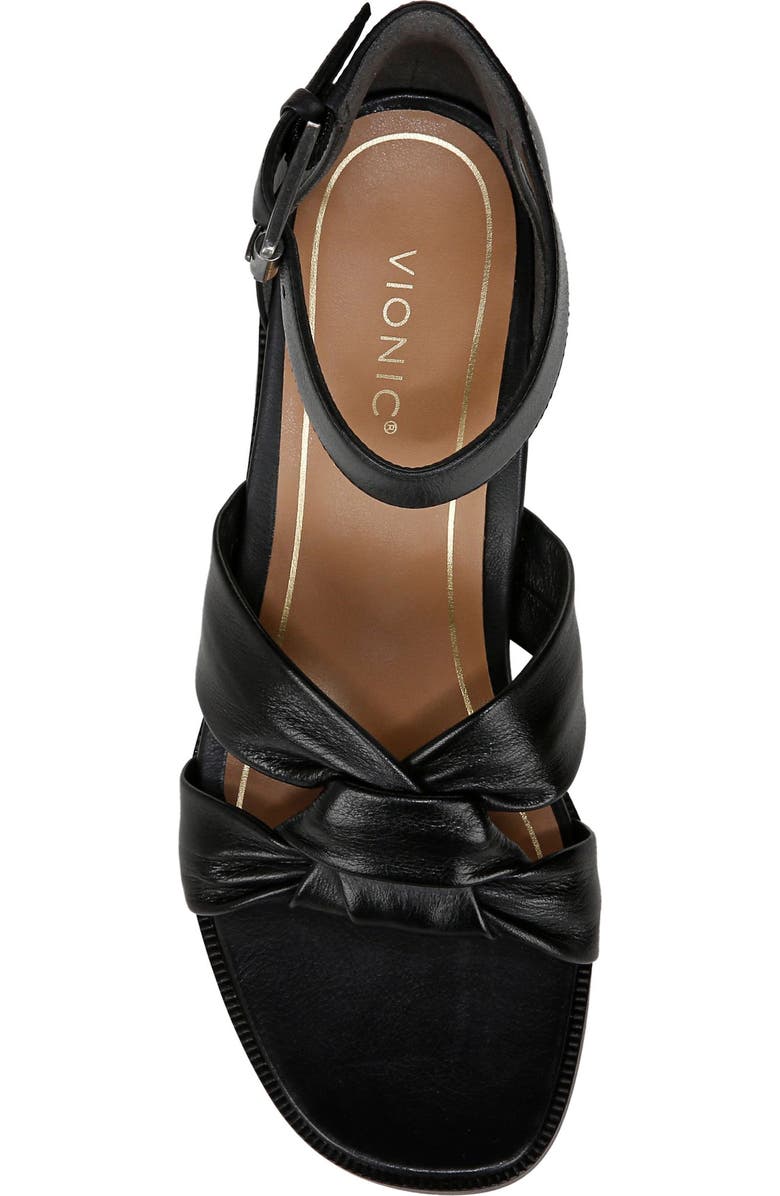 Vionic Maia Ankle Strap Sandal, Alternate, color, Black Tmb Leather