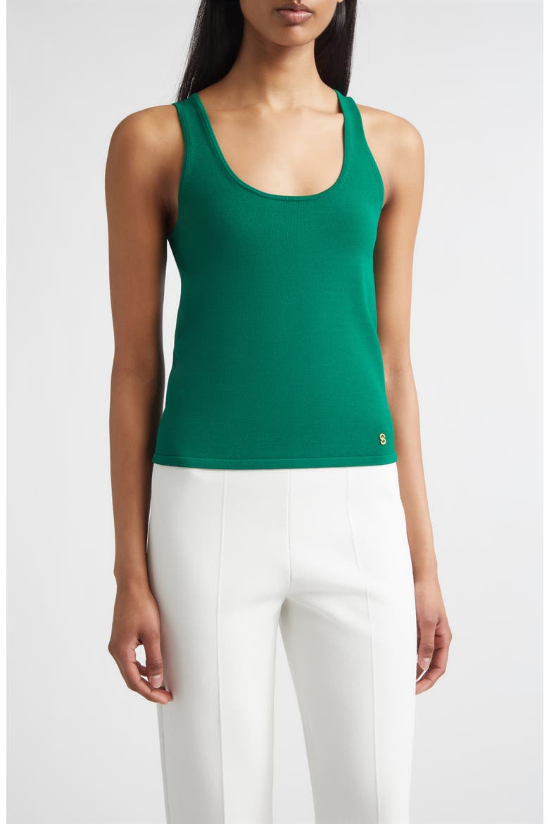Pari Santa Roma Sweater Tank, Main, color, CYPRESS